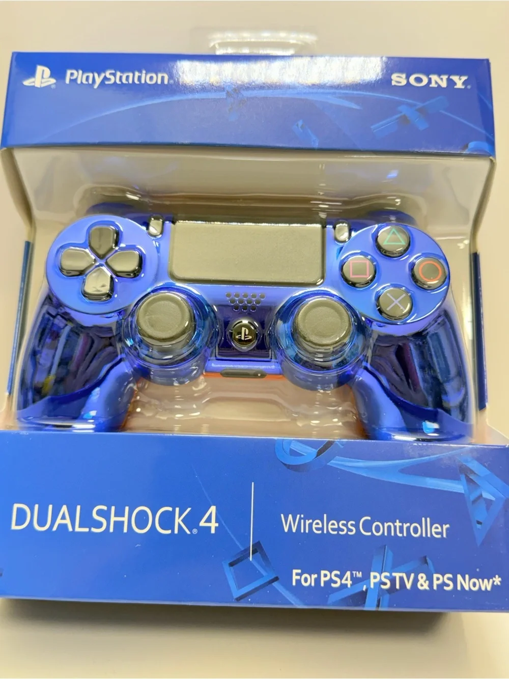 Sony DualShock 4 Wireless Controller - Metallic Blue with Red Accents
